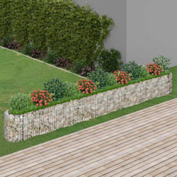 vidaXL Lit surélevé à gabion Fer galvanisé 470x50x50 cm - TU