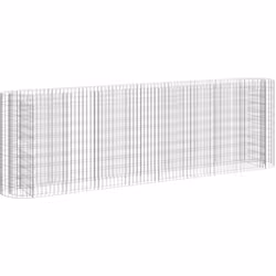 Ce lit surélevé en gabion est un moyen pratique de créer une bordure solide pour les fleurs dans votre jardin et sur votre te ...