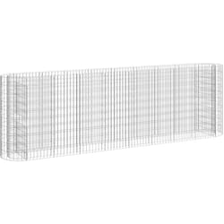 Lit surélevé à gabion Fer galvanisé 330x50x100 cm Vidaxl