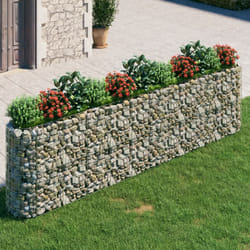 Vidaxl - Lit surélevé à gabion Fer galvanisé 400x50x100 cm