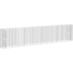 Lit surélevé à gabion Fer galvanisé 470x50x100 cm Vidaxl
