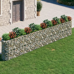 Lit surélevé à gabion Fer galvanisé 540x50x100 cm vidaXL