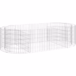 Ce lit surélevé en gabion est un moyen pratique de créer une bordure solide pour les fleurs dans votre jardin et sur votre te ...
