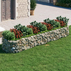 Vidaxl - Lit surélevé à gabion Fer galvanisé 400x100x50 cm
