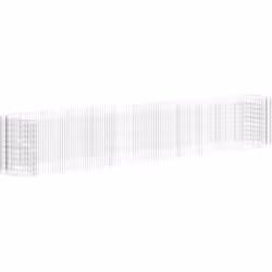 vidaXL Lit surélevé à gabion Fer galvanisé 600x100x100 cm - TU