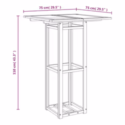 VidaXL 319187 table de jardin - Vue supplémentaire 8