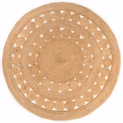 Donnez une touche naturelle à votre intérieur avec ce tapis en jute tressé ! C'est le choix parfait pour décorer votre pièce  ...