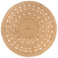 Vidaxl - Tapis Design tressé Jute 210 cm Rond