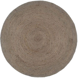 Vidaxl - Tapis fait à la main Jute Rond 240 cm Gris