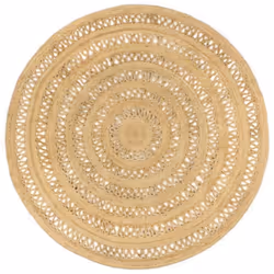 Donnez une touche naturelle à votre intérieur avec ce tapis en jute tressé ! C'est le choix parfait pour décorer votre pièce ...