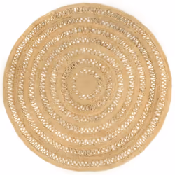 Donnez une touche naturelle à votre intérieur avec ce tapis en jute tressé ! C'est le choix parfait pour décorer votre pièce  ...