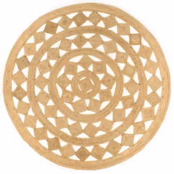 vidaXL Tapis fait à la main Jute tressée 210 cm - TU