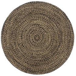 Vidaxl - Tapis fait à la main Jute Noir et marron 180 cm