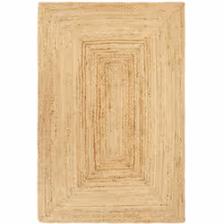 Description générale Donnez à votre intérieur une touche naturelle avec ce tapis en jute tressé ! Ce tapis fait à la main dég ...