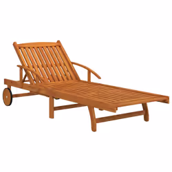 VidaXL 3104966 chaise d'extérieur Linge Bois d'acacia - Vue supplémentaire 4