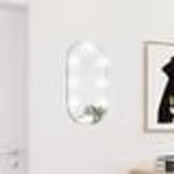 vidaXL Miroir avec éclairage LED 60x30 cm Verre Ovale - TU