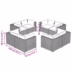 VidaXL 3101553 ensemble de meubles de jardin - Vue supplémentaire 5