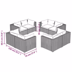 VidaXL 3101559 ensemble de meubles de jardin - Vue supplémentaire 5