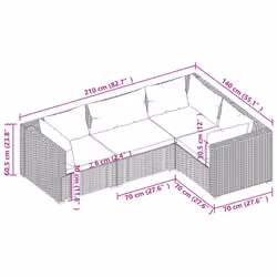 VidaXL 3101673 ensemble de meubles de jardin - Vue supplémentaire 5