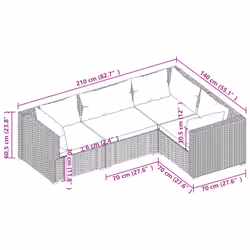 VidaXL 3101675 ensemble de meubles de jardin - Vue supplémentaire 5