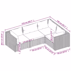 VidaXL 3101697 ensemble de meubles de jardin - Vue supplémentaire 5