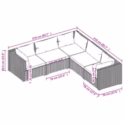 VidaXL 3101727 ensemble de meubles de jardin - Vue supplémentaire 5