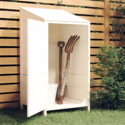 Cette remise de jardin en bois est un excellent supplément à toute cour, pelouse et autre espace extérieur. Bois de sapin mas ...