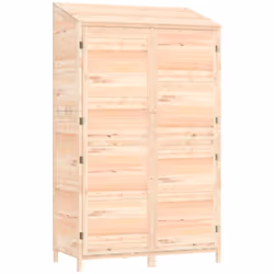 Cette remise de jardin en bois est un excellent supplément à toute cour, pelouse et autre espace extérieur. Bois de sapin mas ...