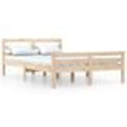 vidaXL Cadre de lit sans matelas bois massif 160x200 cm - 160 x 200 cm