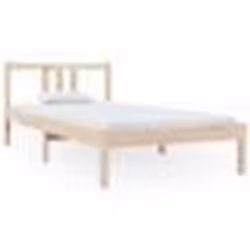 vidaXL Cadre de lit sans matelas bois massif 90x190 cm - 90 x 190 cm