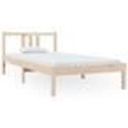 vidaXL Cadre de lit sans matelas bois massif 90x190 cm - 90 x 190 cm