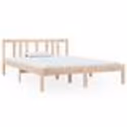 vidaXL Cadre de lit sans matelas bois massif 135x190 cm - 135 x 190 cm