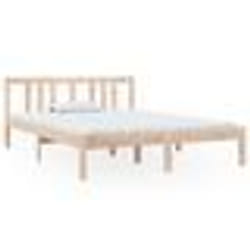 vidaXL Cadre de lit sans matelas bois massif 135x190 cm - 135 x 190 cm