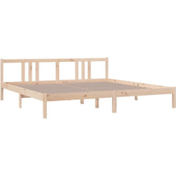 Vidaxl - Cadre de lit sans matelas bois massif 200x200 cm