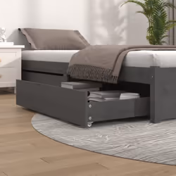 Maximisez l'espace de rangement dans votre chambre à coucher avec ces tiroirs de lit en bois ! Matériau de première qualité : ...