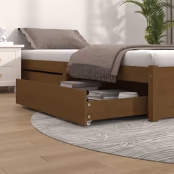 Maximisez l'espace de rangement dans votre chambre à coucher avec ces tiroirs de lit en bois ! Matériau de première qualité : ...