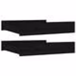vidaXL Tiroirs de lit 2 pcs Noir Bois de pin massif