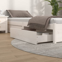 Vidaxl - Tiroirs de lit 4 pcs Blanc Bois de pin massif