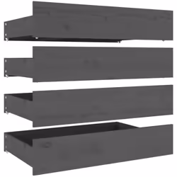 Maximisez l'espace de rangement dans votre chambre à coucher avec ces tiroirs de lit en bois ! Matériau de première qualité : ...