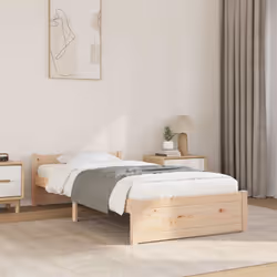 Prenez le chemin moderne vers votre chambre à coucher cool avec ce cadre de lit en bois ! Il constitue un supplément pratique ...