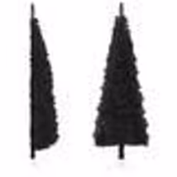 vidaXL Demi sapin de Noël artificiel mince avec support Noir 240 cm - TU
