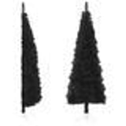 vidaXL Demi sapin de Noël artificiel mince avec support Noir 240 cm - TU