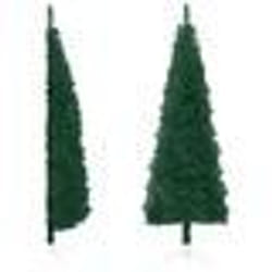 vidaXL Demi sapin de Noël artificiel mince avec support Vert 180 cm - TU