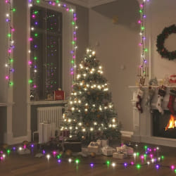 vidaXL Guirlande LED avec 300 LED Multicolore pastel 30 m PVC - TU