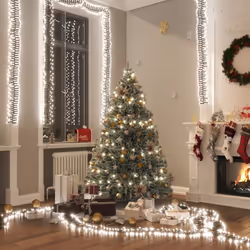 Créez une ambiance relaxante et accueillante avec cette guirlande lumineuse à LED groupées pour Noël et chaque fête ! Longue  ...