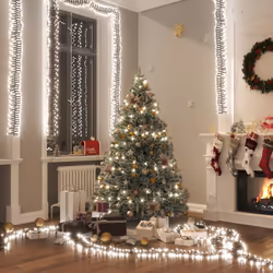 Créez une ambiance relaxante et accueillante avec cette guirlande lumineuse à LED groupées pour Noël et chaque fête ! Longue  ...