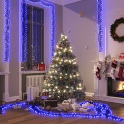 Vidaxl - Guirlande lumineuse à led groupées 2000 led Bleu 17 m pvc