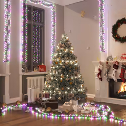 Créez une ambiance relaxante et accueillante avec cette guirlande lumineuse à LED groupées pour Noël et chaque fête ! Guirlan ...