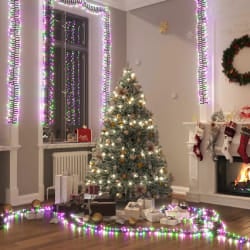 vidaXL Guirlande à LED groupées 3000 LED Multicolore pastel 23 m PVC - TU