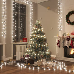 Guirlande à led compacte avec 400 led Blanc froid 13 m pvc Vidaxl